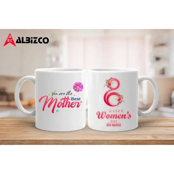 Ceramic Mugs - Women’s Day Special - Best Mother / White -